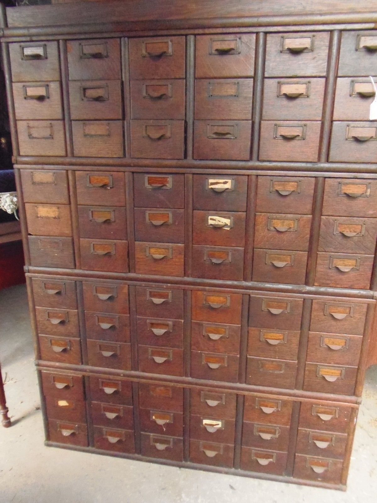 AntiqueVintageOakLibraryCardCatalogFileCabinet72Drawer.jpg