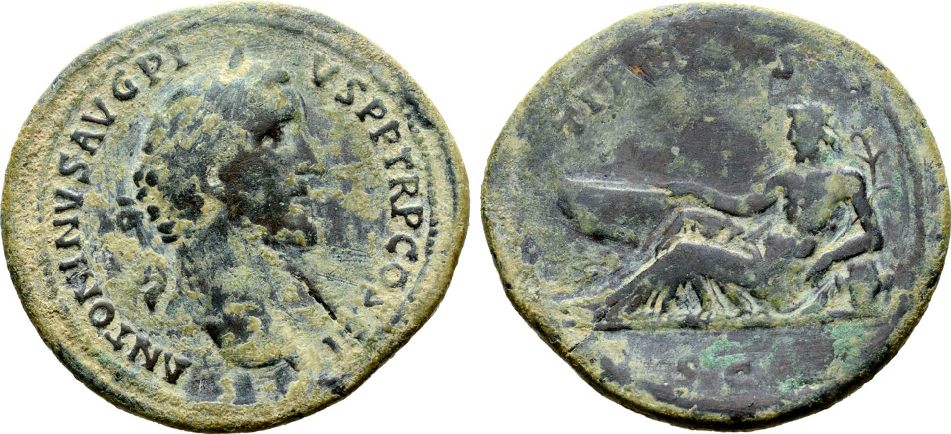 Antoninus Pius Æ Sestertius. Rome, AD 140-144 22.72g, 35mm, 12h.jpg