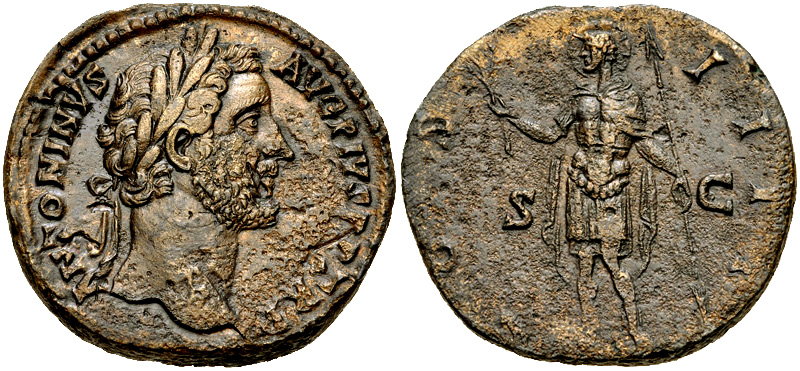 Antoninus Pius. A.D. 138-161. AE sestertius. Rome mint, Struck A.D. 145-147 45.jpg
