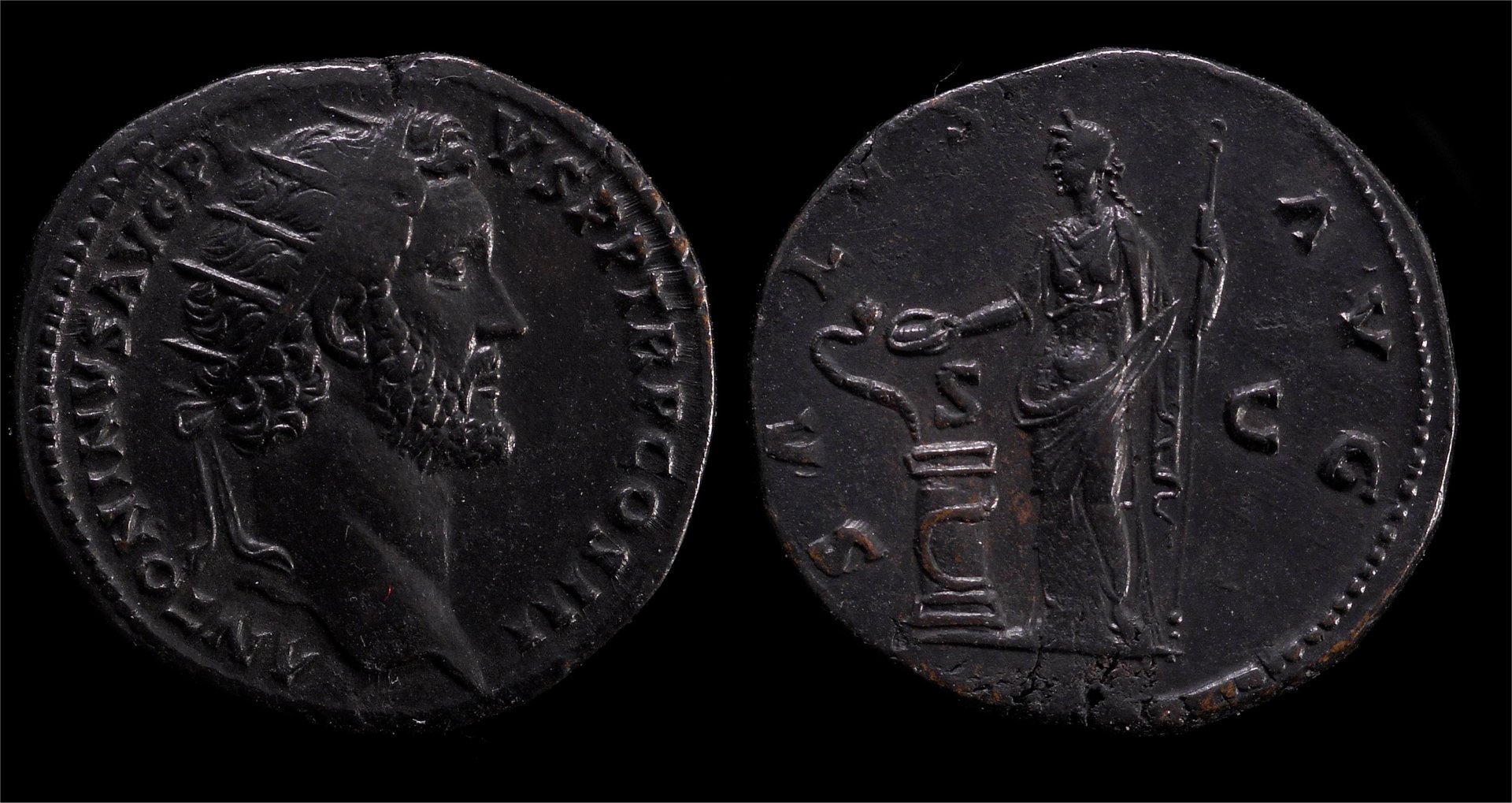 Antoninus Pius AE Dupondius Salus RIC 668.jpg