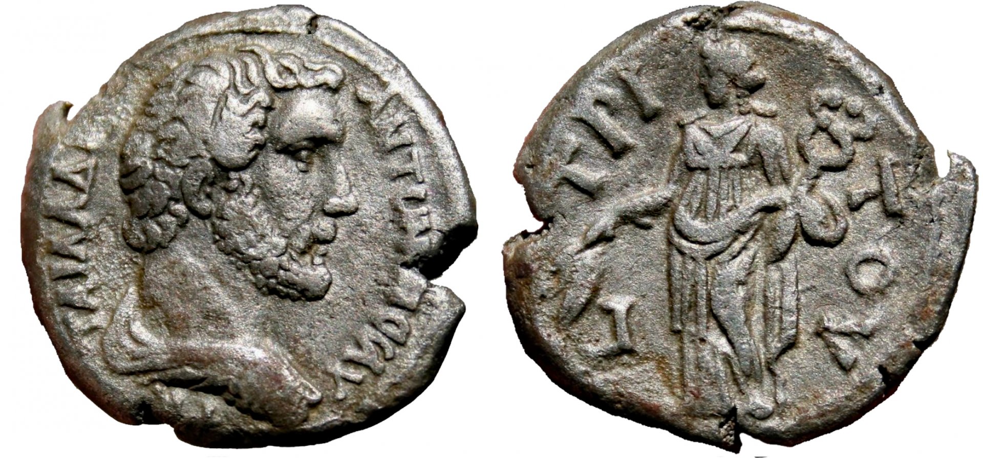 ANTONINUS PIUS BI tet Alexandria, RY 3 AD 139-140 EIRENE Milne 1638. 13,42 g - 25 mm 9-4-23.jpg