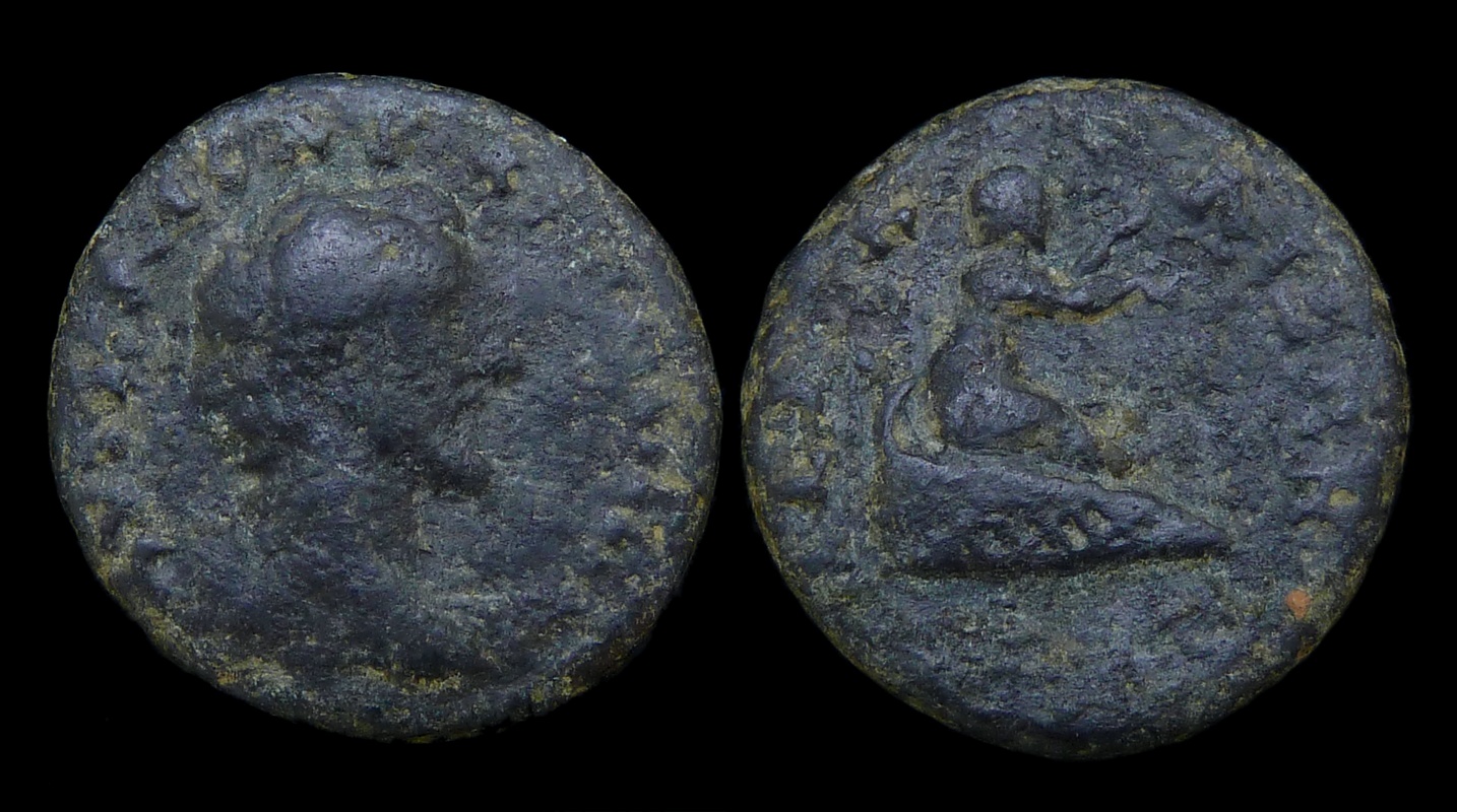 Antoninus Pius - Bithynia Nicaea Infant Dionysos 3716.jpg