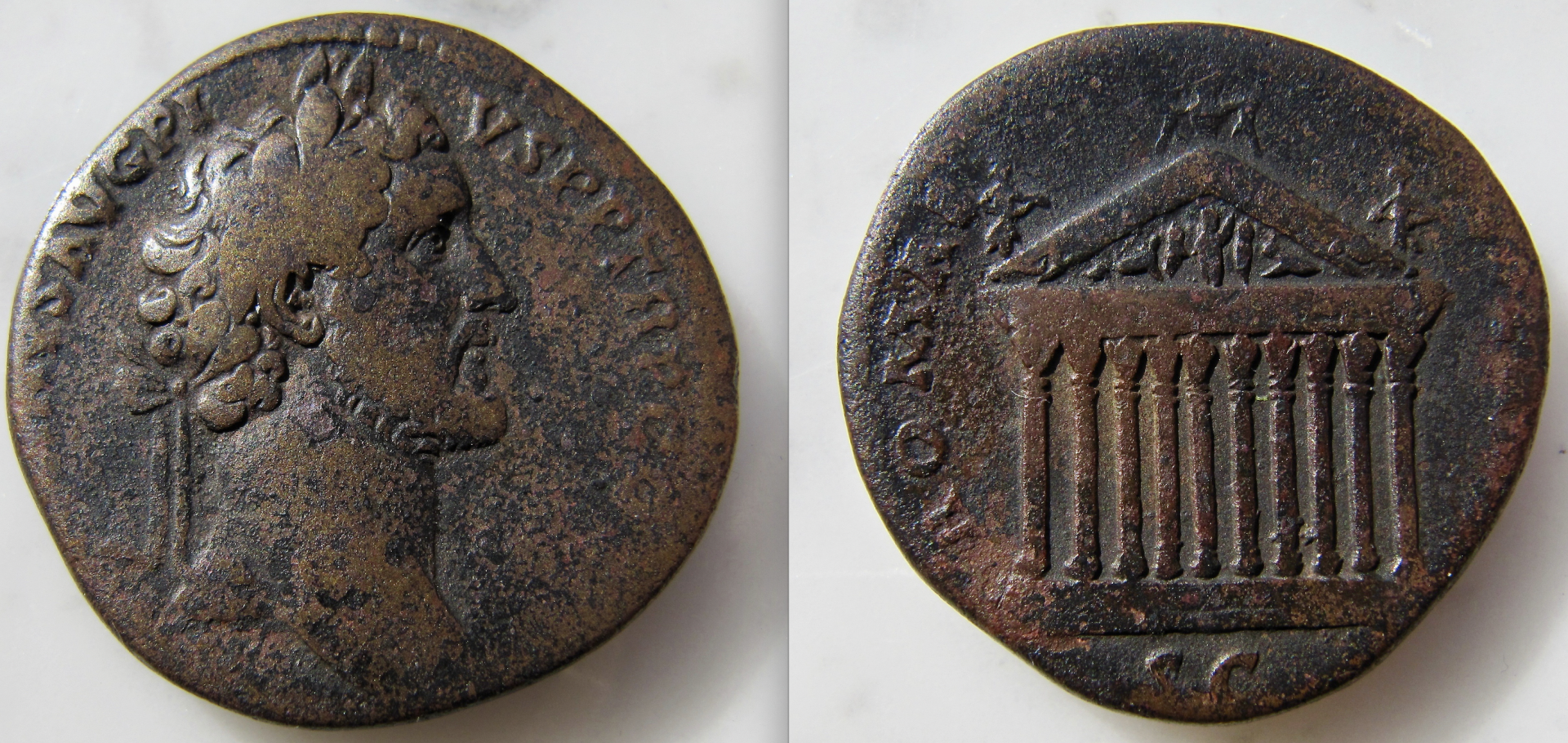 Antoninus Pius Setertius - Romae Aeternae - OBV:REV - GP 2022.png