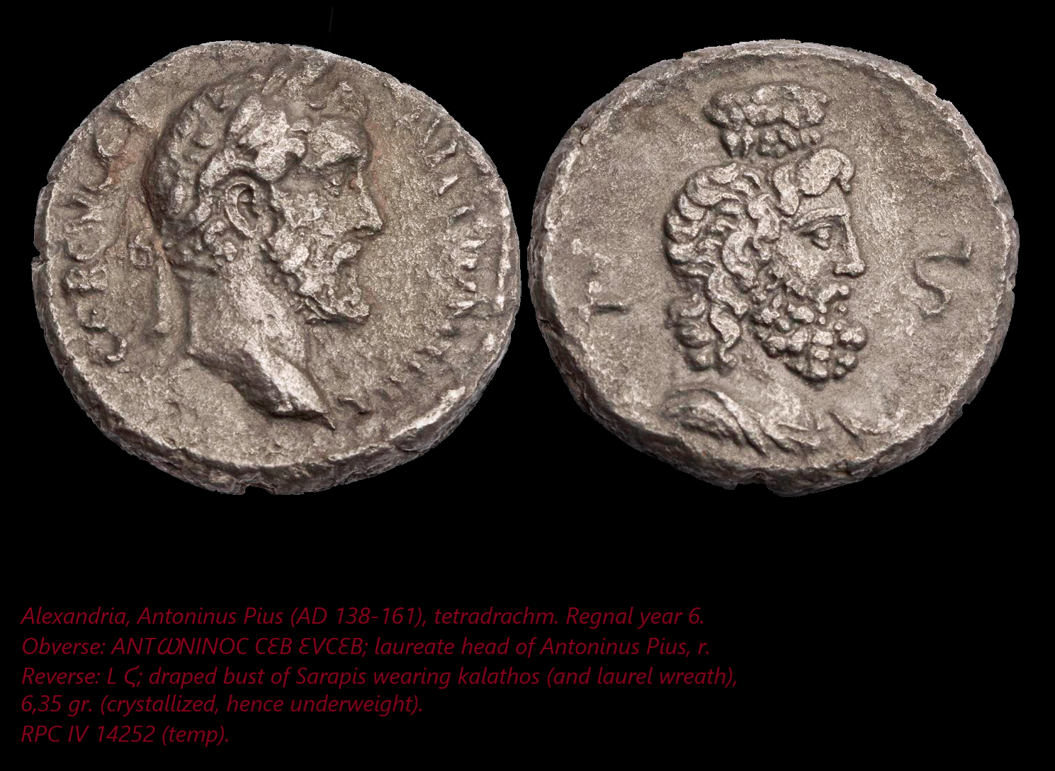 Antoninus Pius, tetradrachm, Alexandria.png