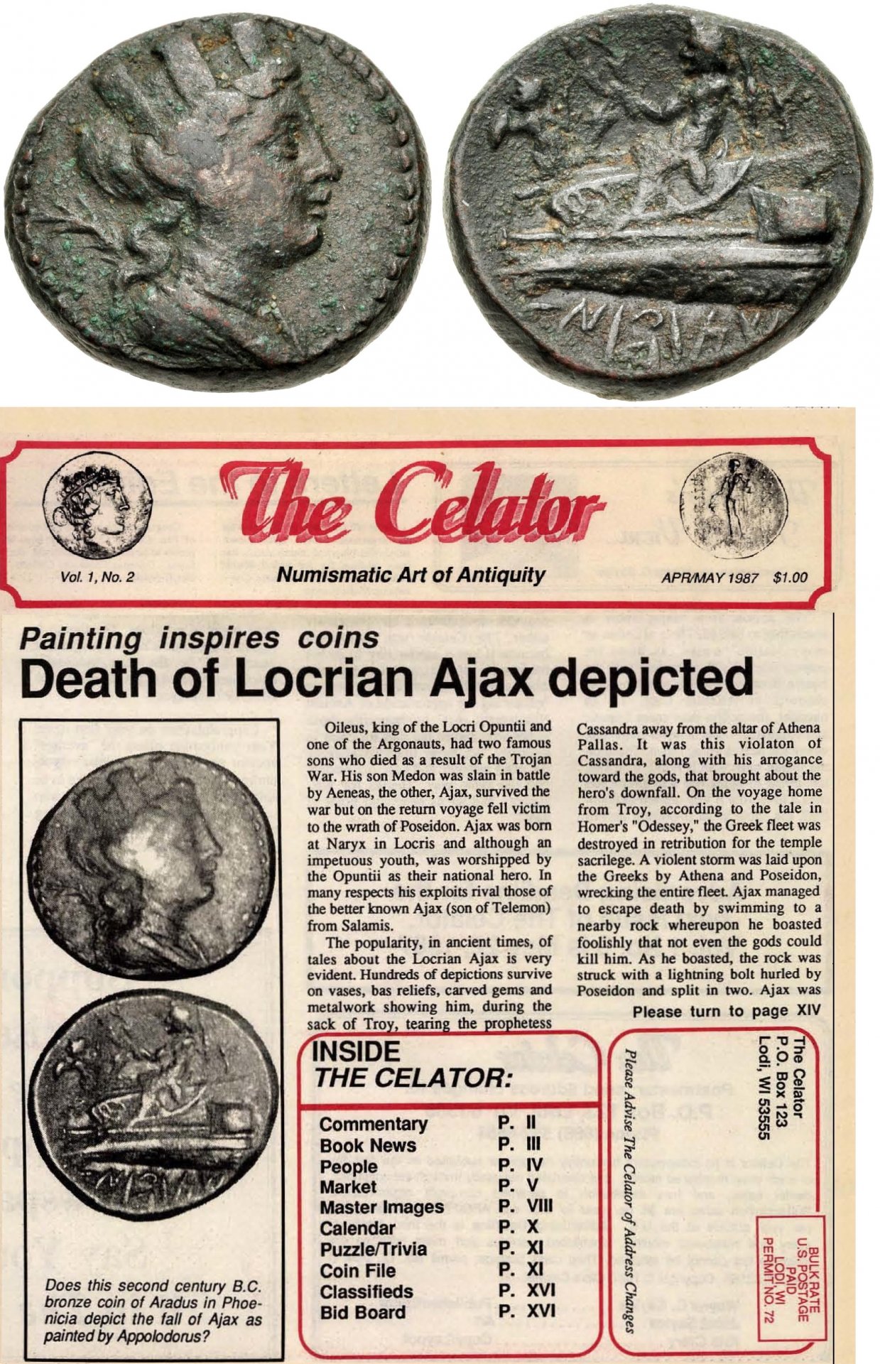 Arados Sayles Death of Locrian Ajax The Celator.jpg