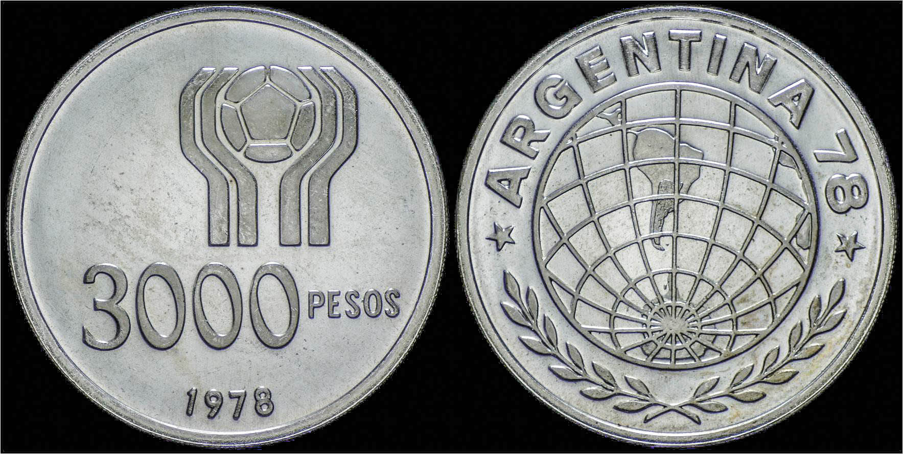 Argentina Soccer world cup 1978 3000 pesos.jpg