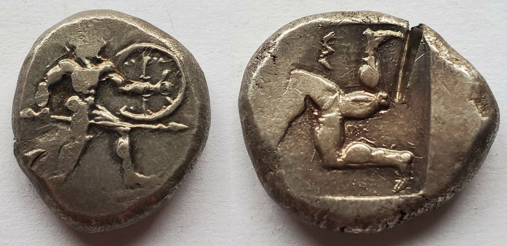 Aspendos archaic stater hoplite triskeles.jpg