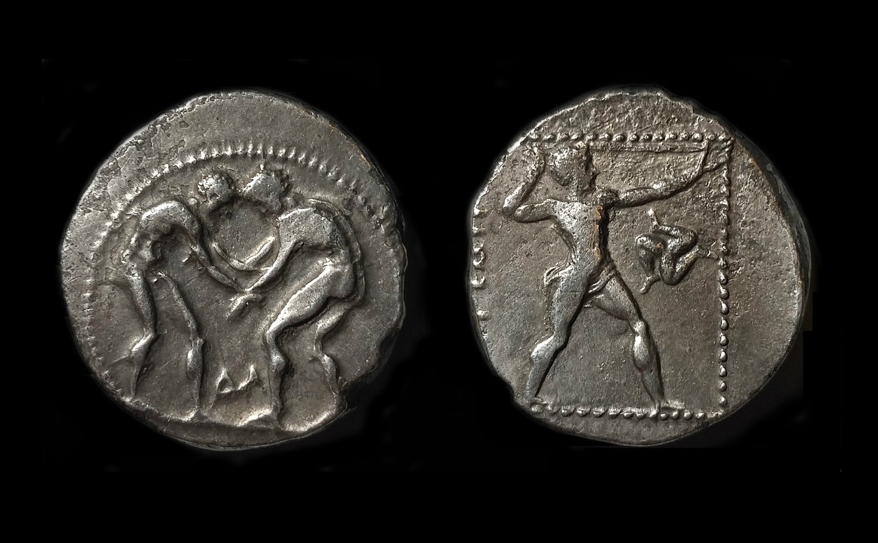Aspendos_CW wrestlers pamphilya stater.jpg