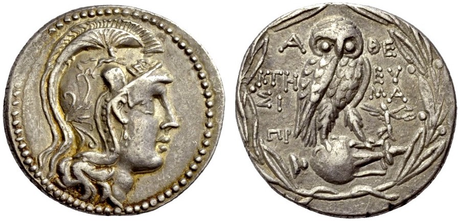 Athens New Style Tetradrachm MM 40, 196, Cederlind, Stephen Corn, HJB.jpg