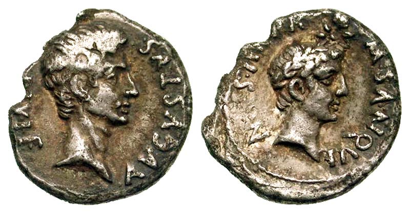 Aug and caesar comemorative denarius.jpg