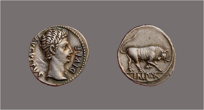 Augustus denarius bull rephotographed.jpg