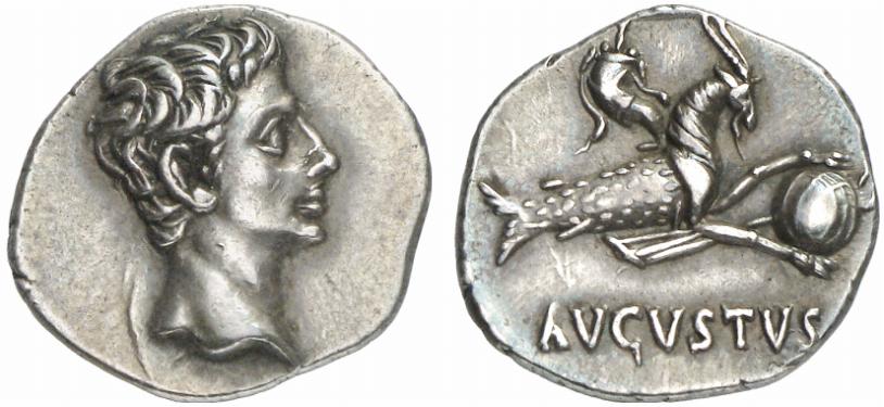 Augustus Denarius Capricorn Gorny 2012.jpg