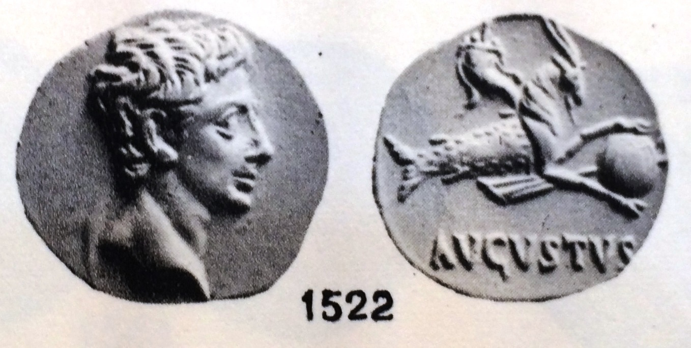 Augustus Denarius Capricorn Munzhandlung Basel 1936 Gorny.jpg