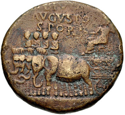 Augustus Elephant Sestertius a.jpg