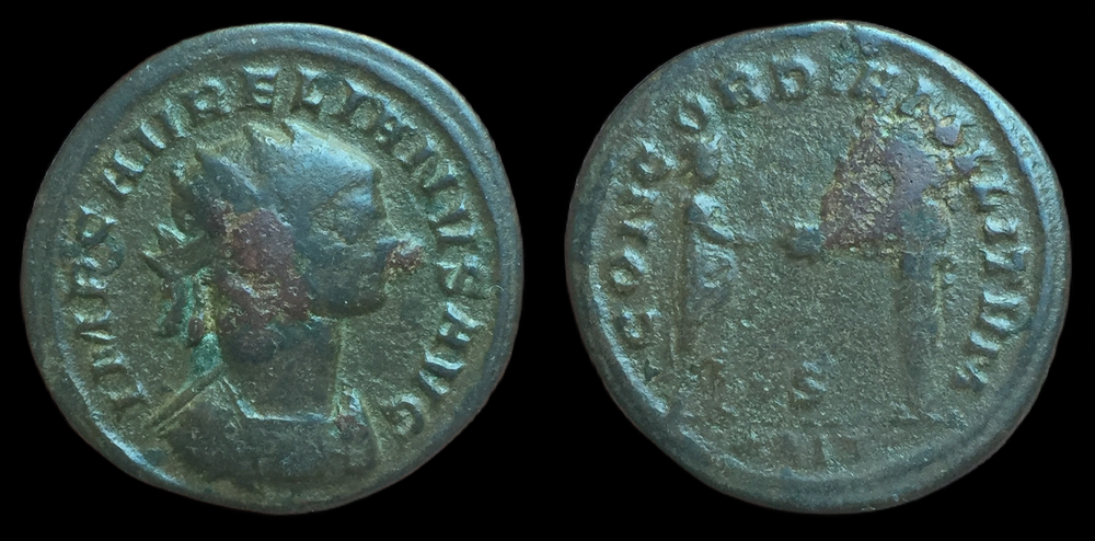 Aurelian, Antoninianus, CONCORDIA MILITVM, Siscia, S XXI.png