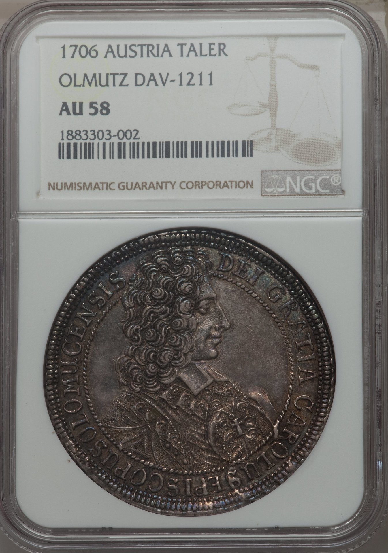 Austia - Olmutz. Karl III Josef Taler 1706 AU58 NGC_f_small.jpg