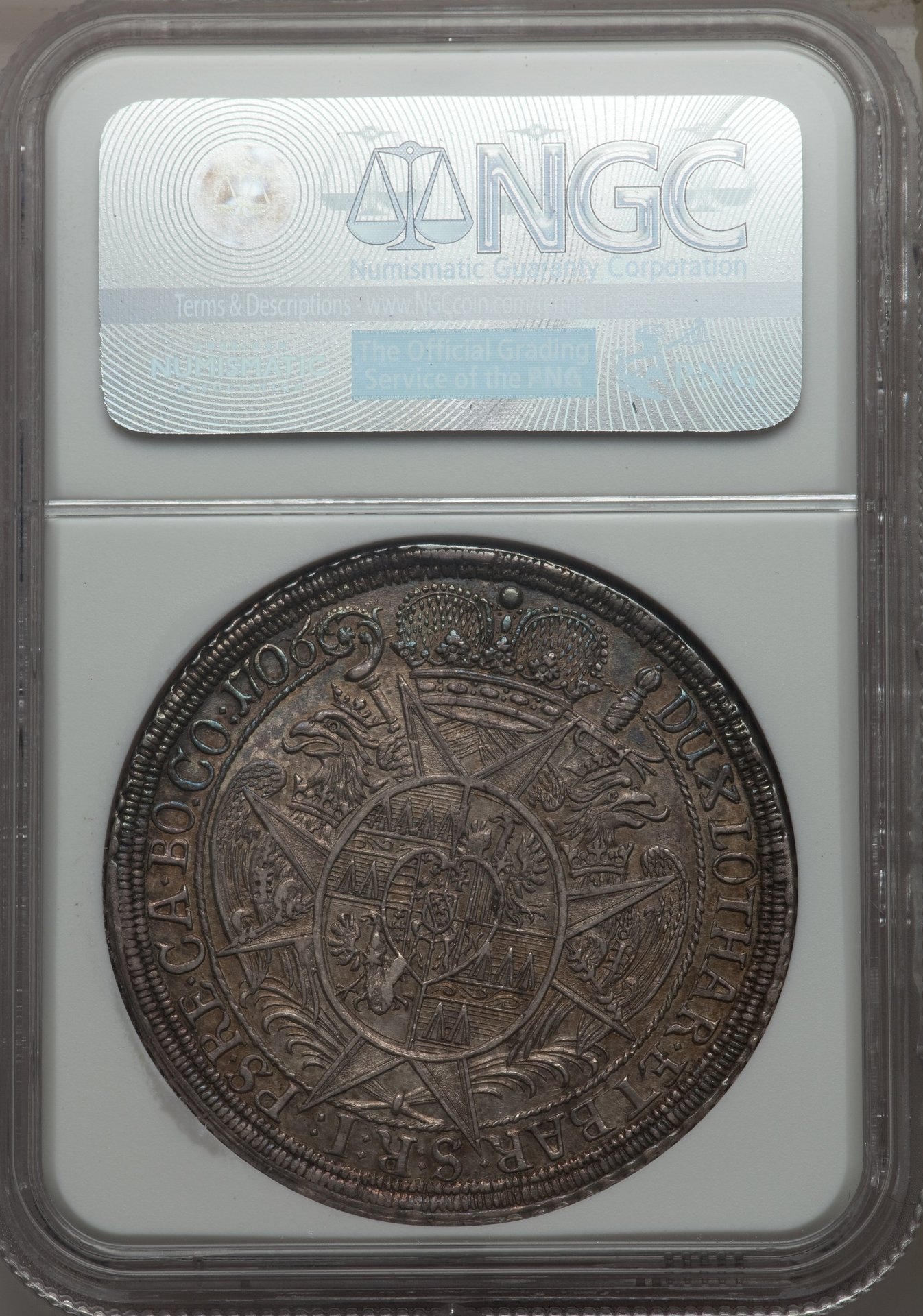 Austia - Olmutz. Karl III Josef Taler 1706 AU58 NGC_r_small.jpg