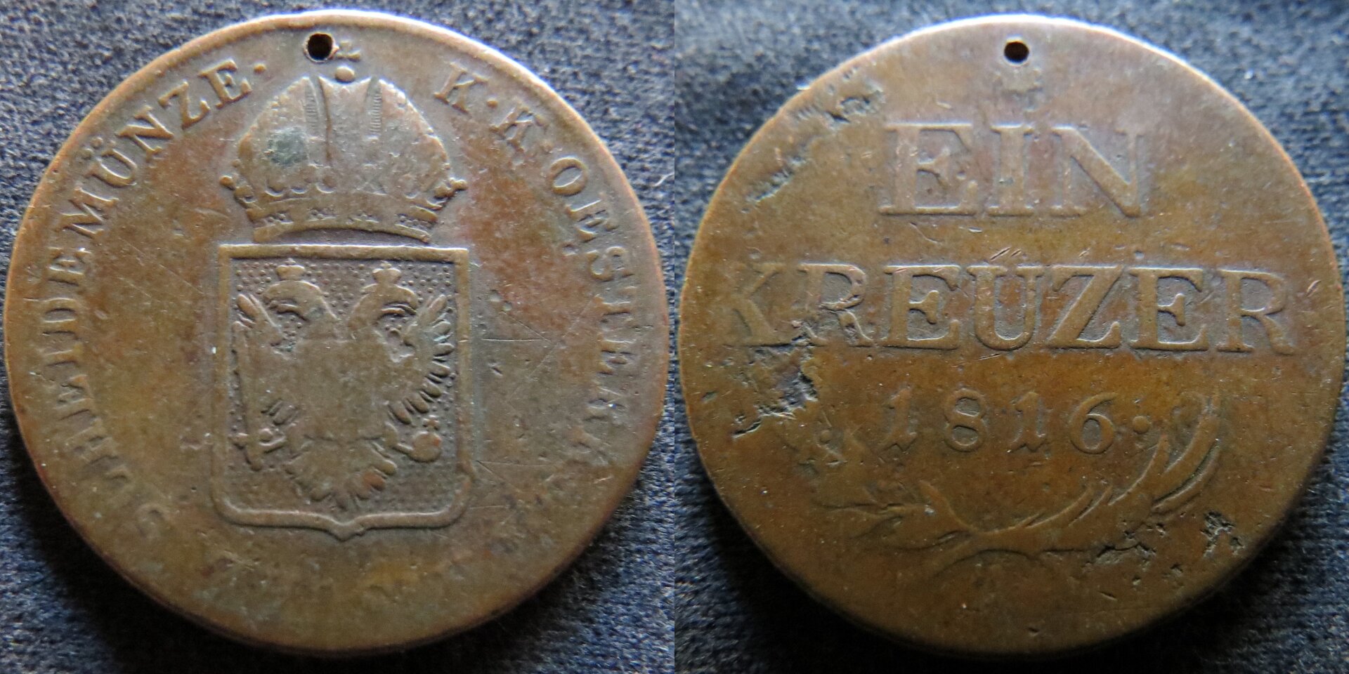 Austria 1 Kreutzer 1816 A Franz II.jpg