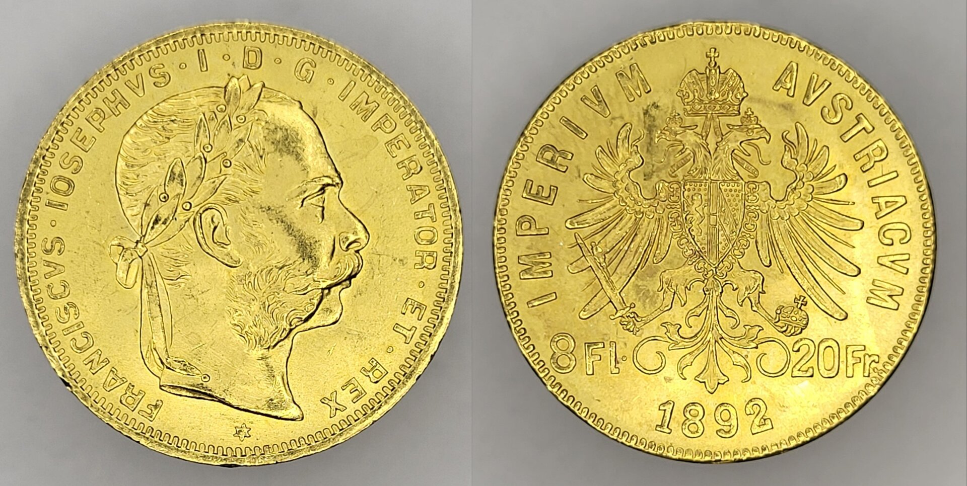 Austria 20 Francs - 8 Florins.jpg