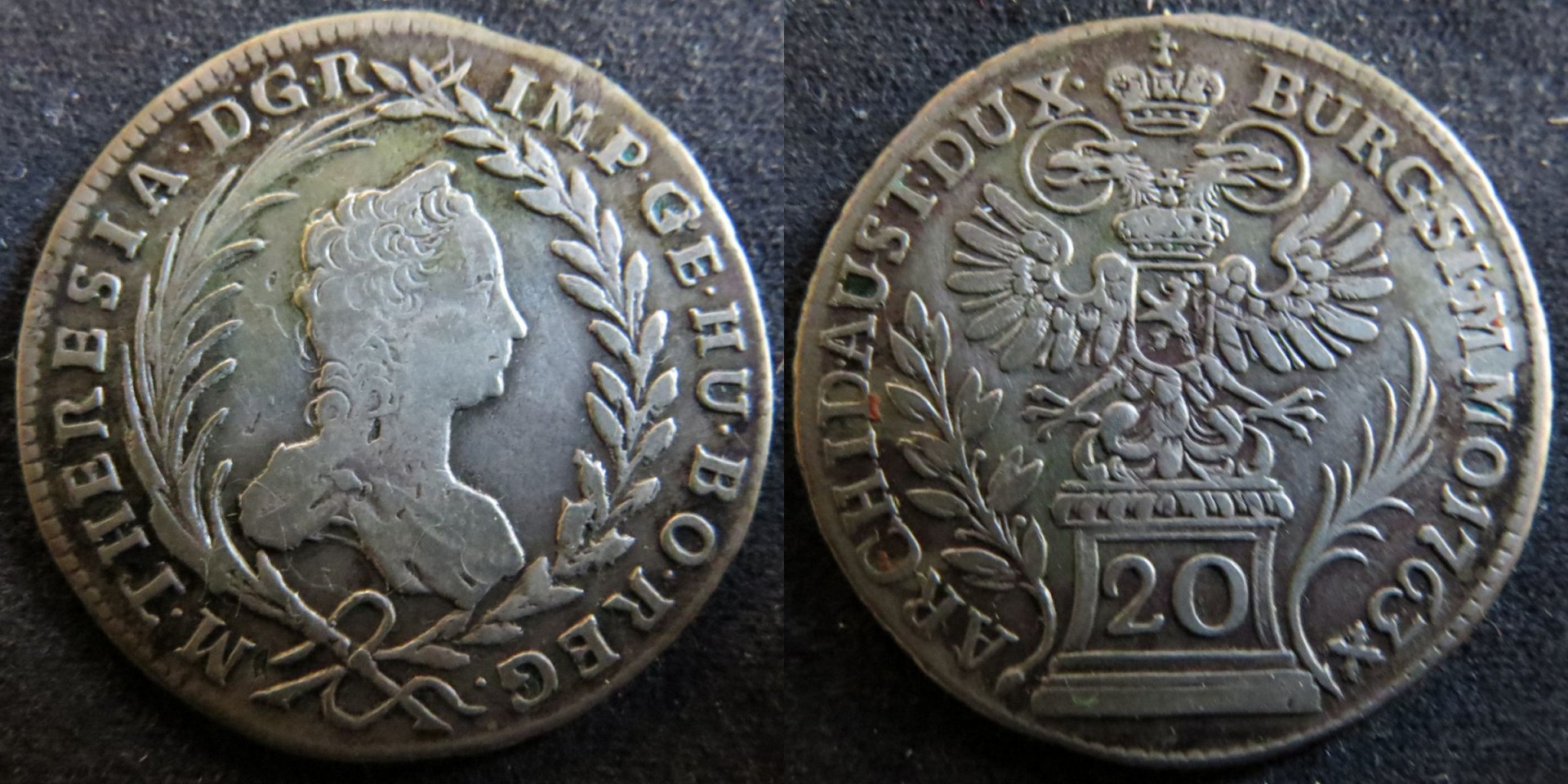 Austria 20 Kreuzer 1763 Prague.jpg