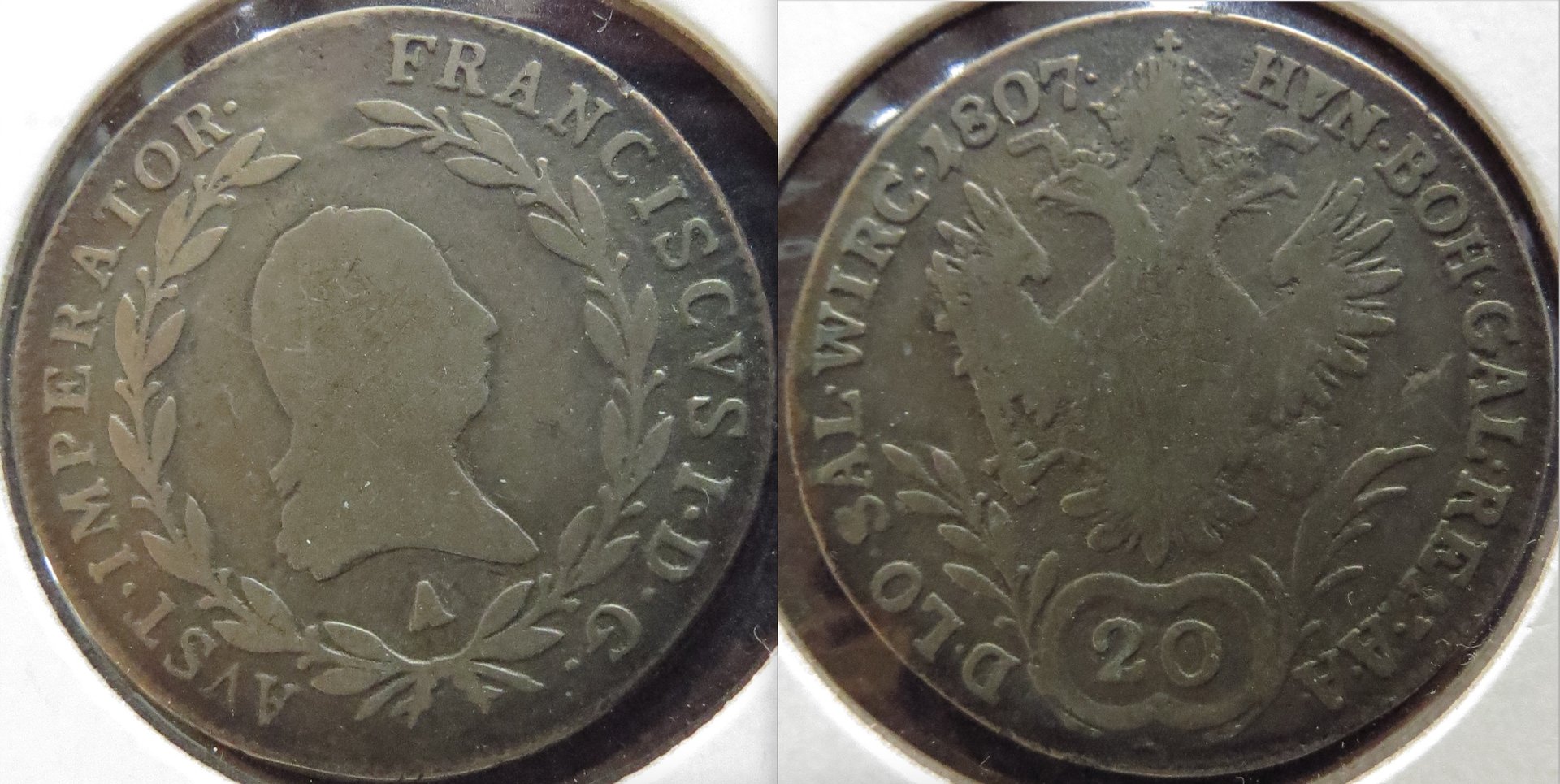 Austria 20 Kreuzer Franz I 1807.jpeg