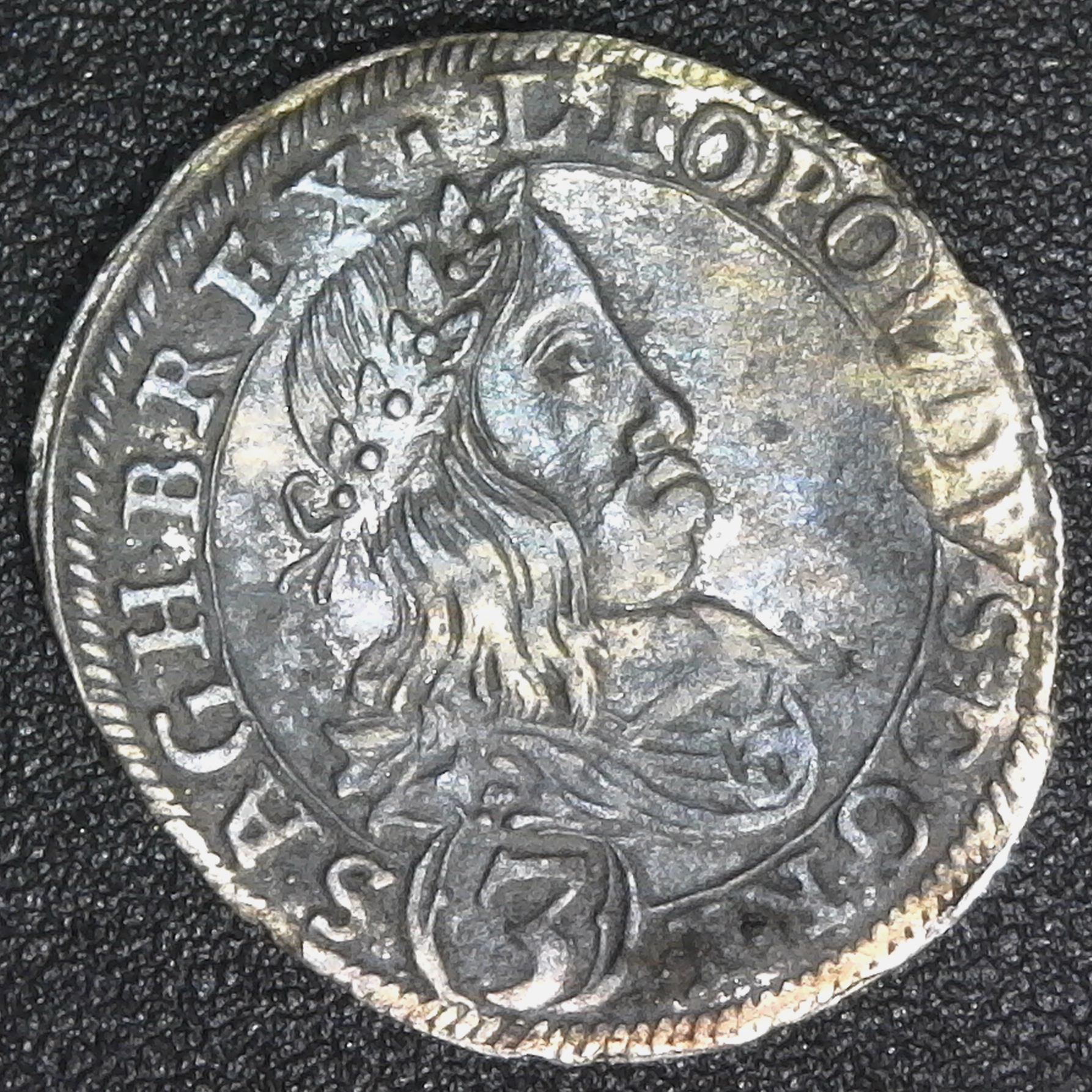 AUSTRIA, HOLY ROMAN EMPIRE, Leopold I, 1657-1705, 3 kreuzer, 1661 L, Graz mint KM1115 obv.jpg