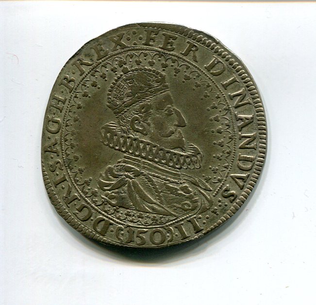 Austria Hungary Ferd II Kippertaler 150 Kr Graz 1622 obv 446.jpg