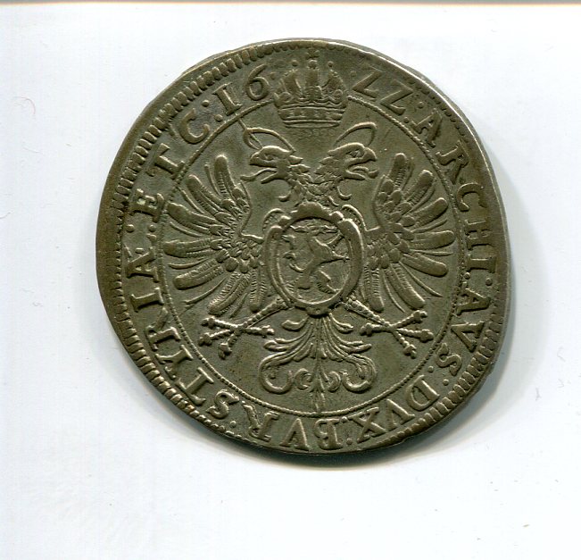 Austria Hungary Ferd II Kippertaler 150 Kr Graz 1622 rev 447.jpg