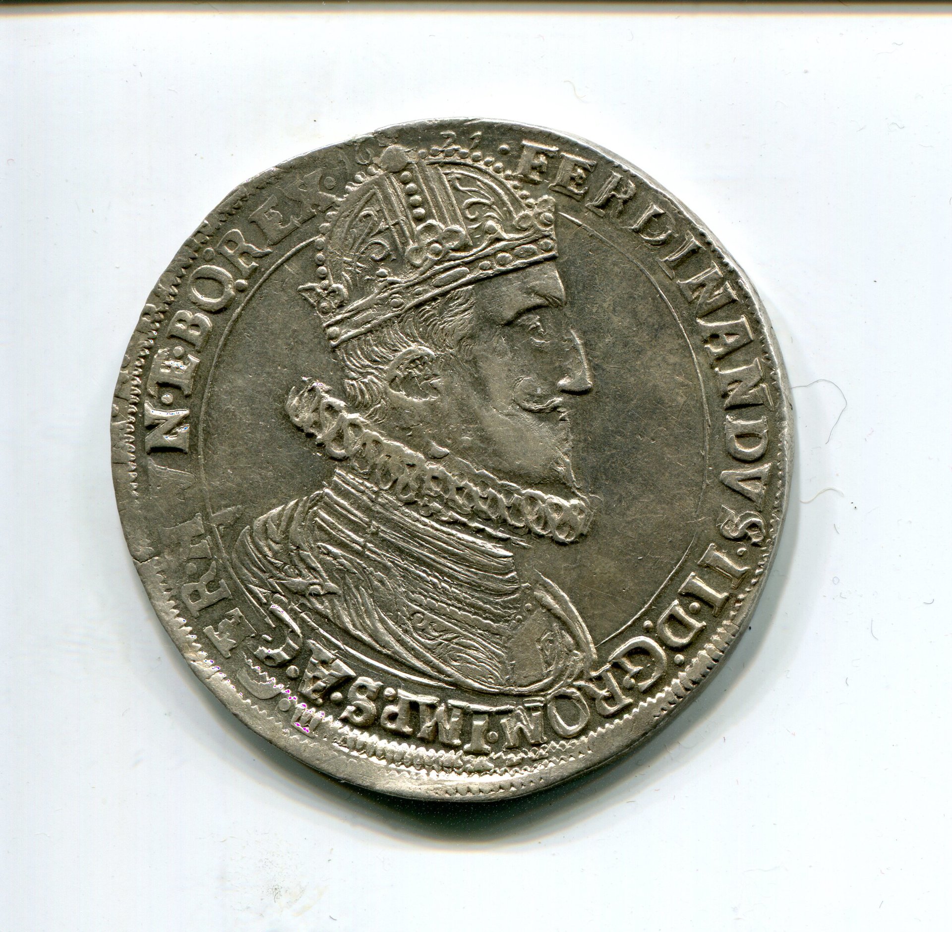 Austria Hungary Ferd II Taler 1621 Klagenfurt obv 664.jpg