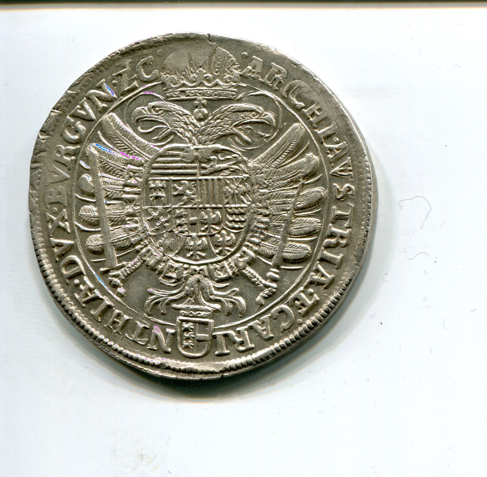 Austria Hungary Ferd II Taler 1621 Klagenfurt rev 672.jpg