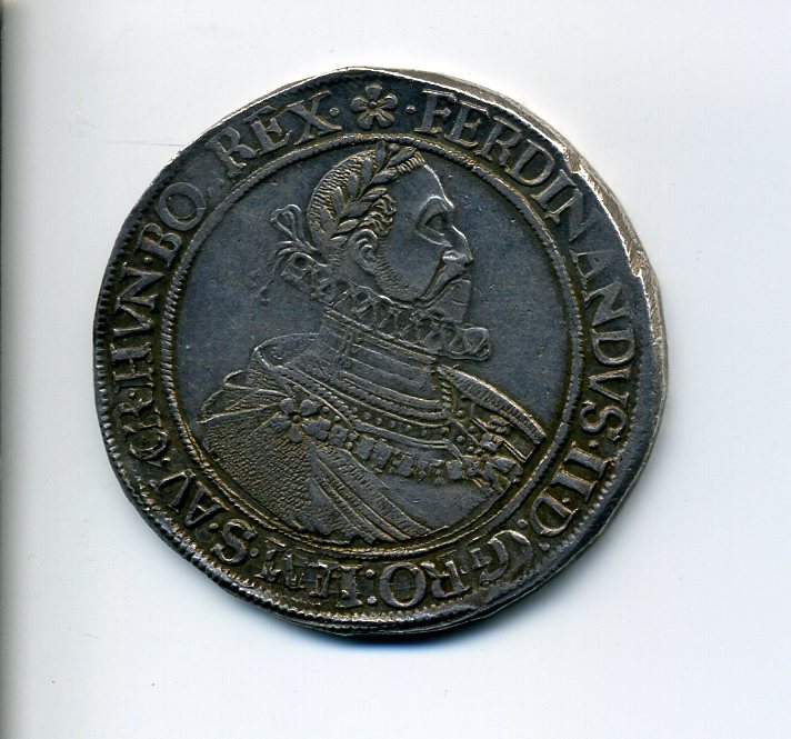 Austria Hungary Ferd II Taler 1635 NB obv 998.jpg