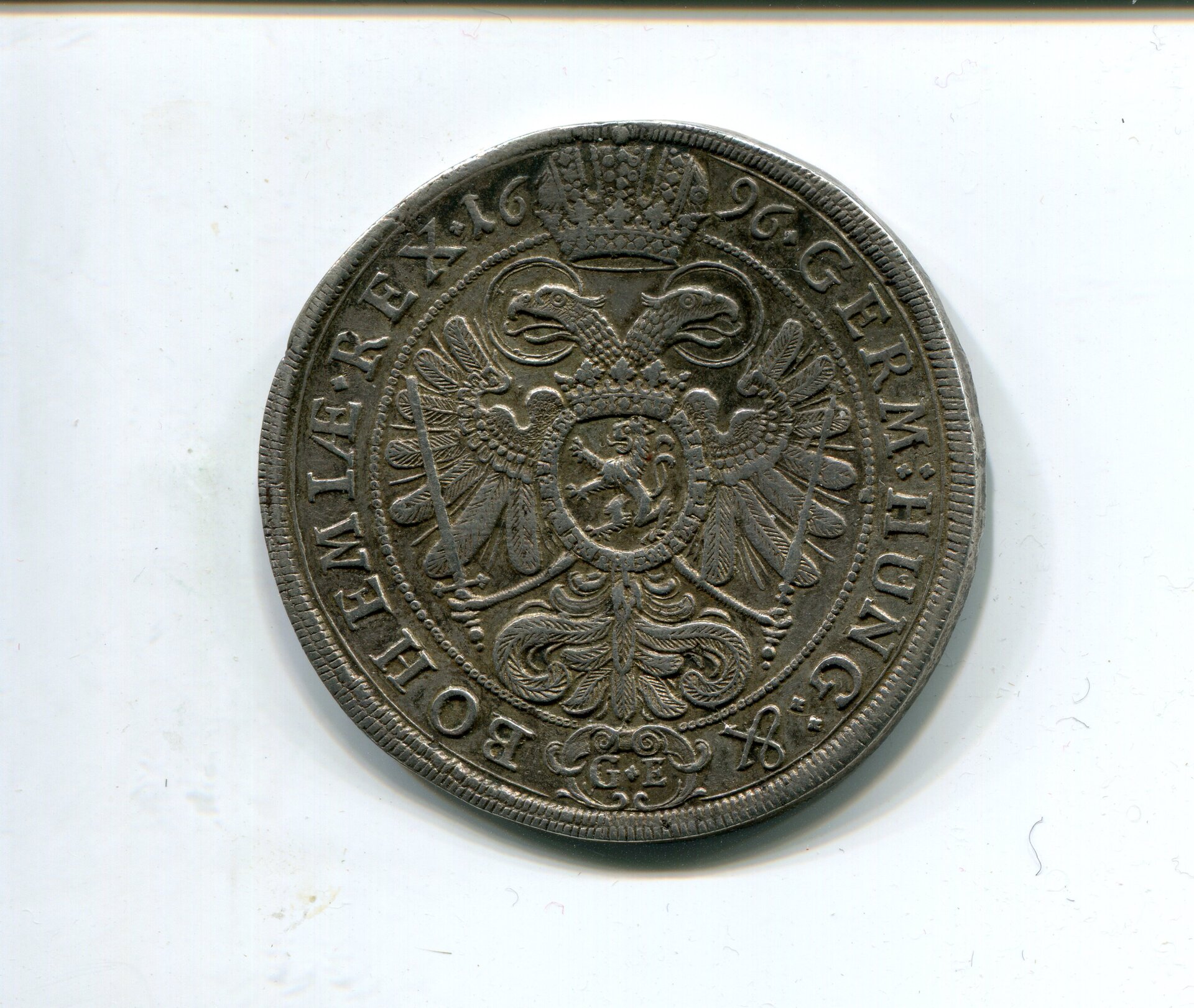 Austria Hungary Leo I Taler 1696 Prague LD rev 531.jpg