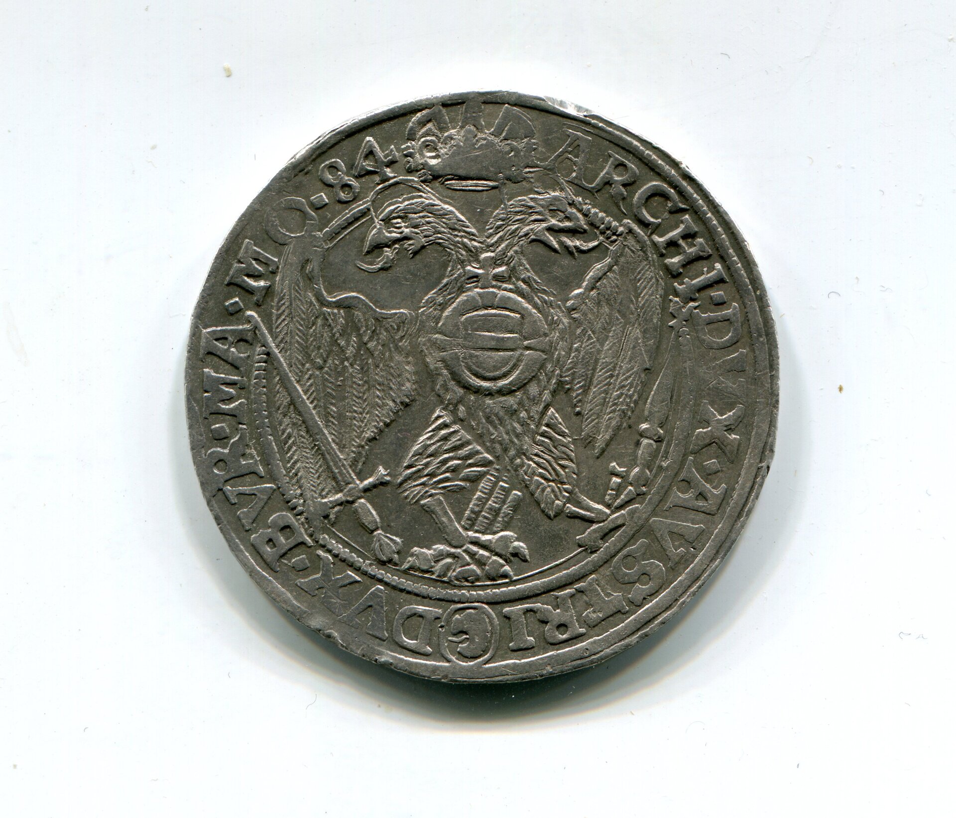 Austria-Hungary Rudolf II Taler 1584 LD rev 790.jpg