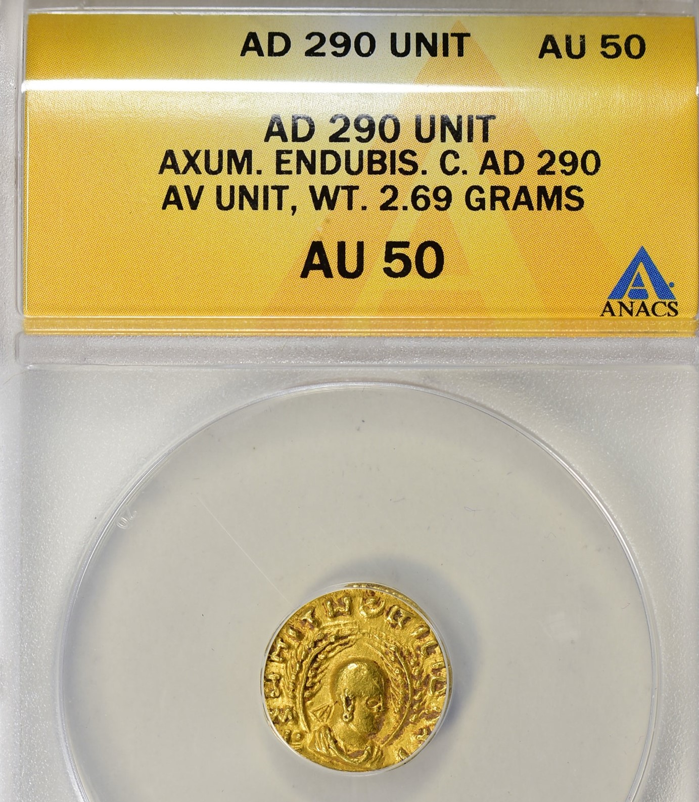 Axum 270 AD Enubis Obv.jpg