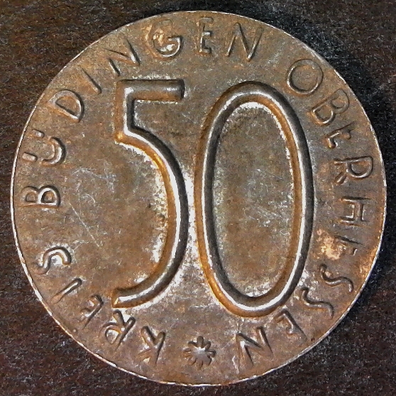 Büdingen 50 Pfennig Notgeld obv less 10 50.jpg
