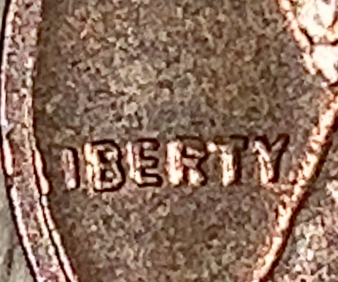 1956 D wheat penny (missing 
