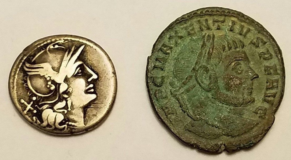 Baebia - Cn. Baebius Tamphilus den w. Maxentius follis $45 Feb 2017.jpg