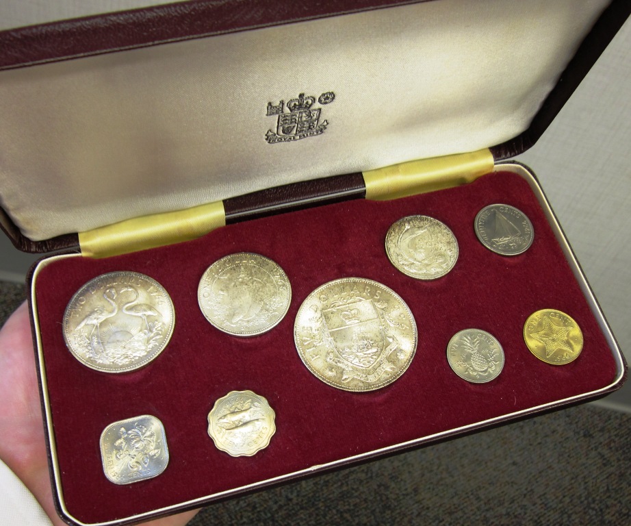 Bahama 1966 Coin Set in hand C.jpg