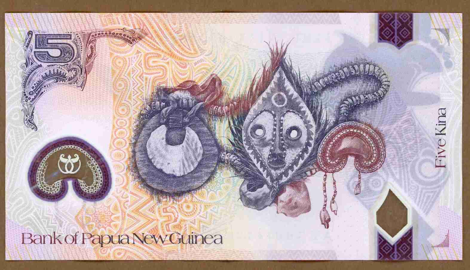 Bank of Papua New Guinea 5  kina back.jpg