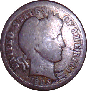 Barber Dime 1905-0 obverse.jpg