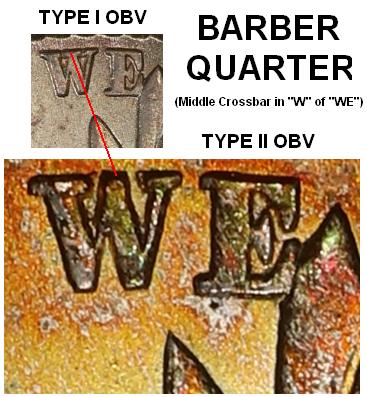Barber Quarter OBV 1 and OBV 2 jpg.JPG