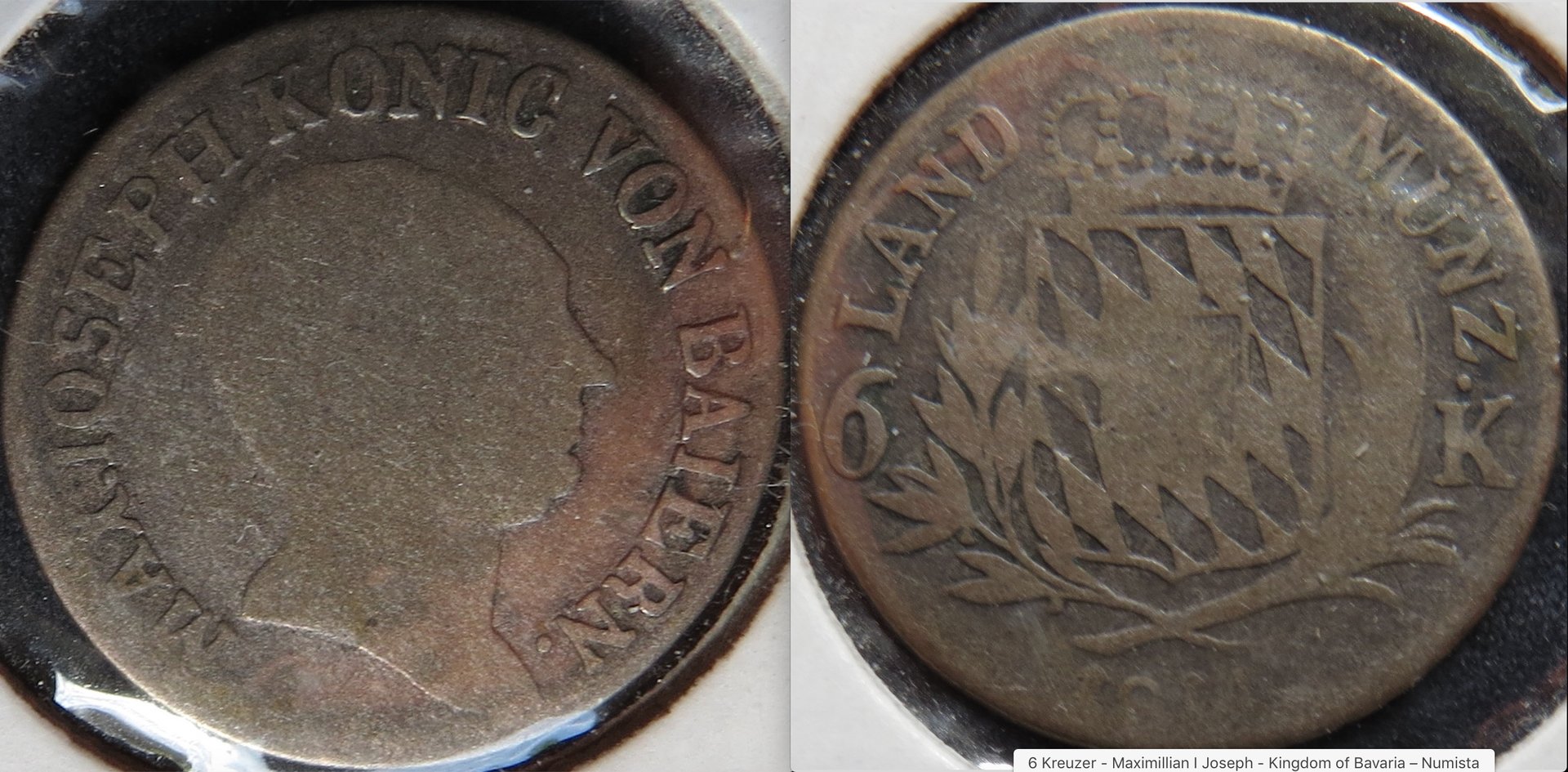 Bavaria 1814 6 Kreuzer Max I Joseph.jpeg