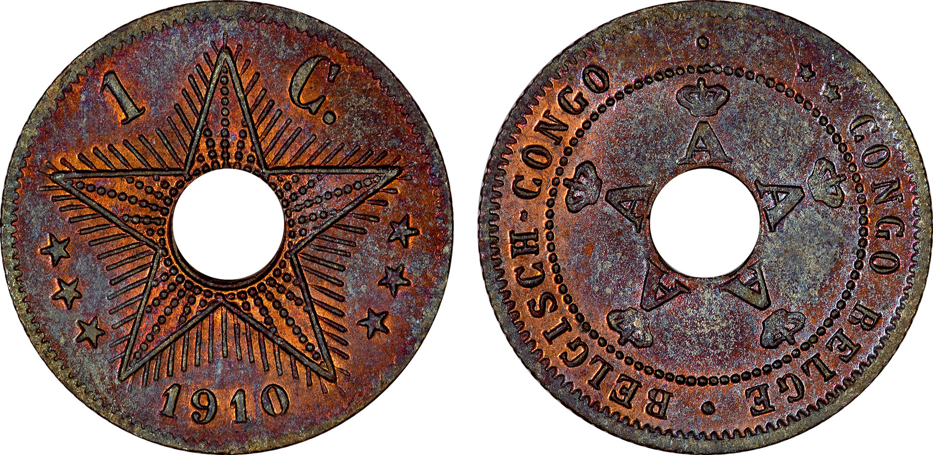 Belgian Congo - 1910 1 Centime.jpg
