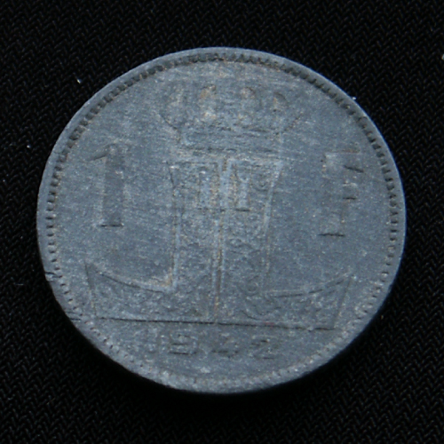 Belgium - 1 Franc - Leopold III - 1942 - Reverse.jpg