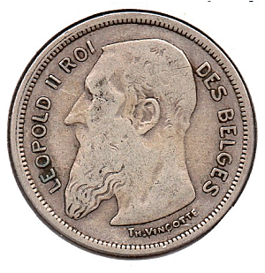 Belgium - 2 Francs - 1909.gif