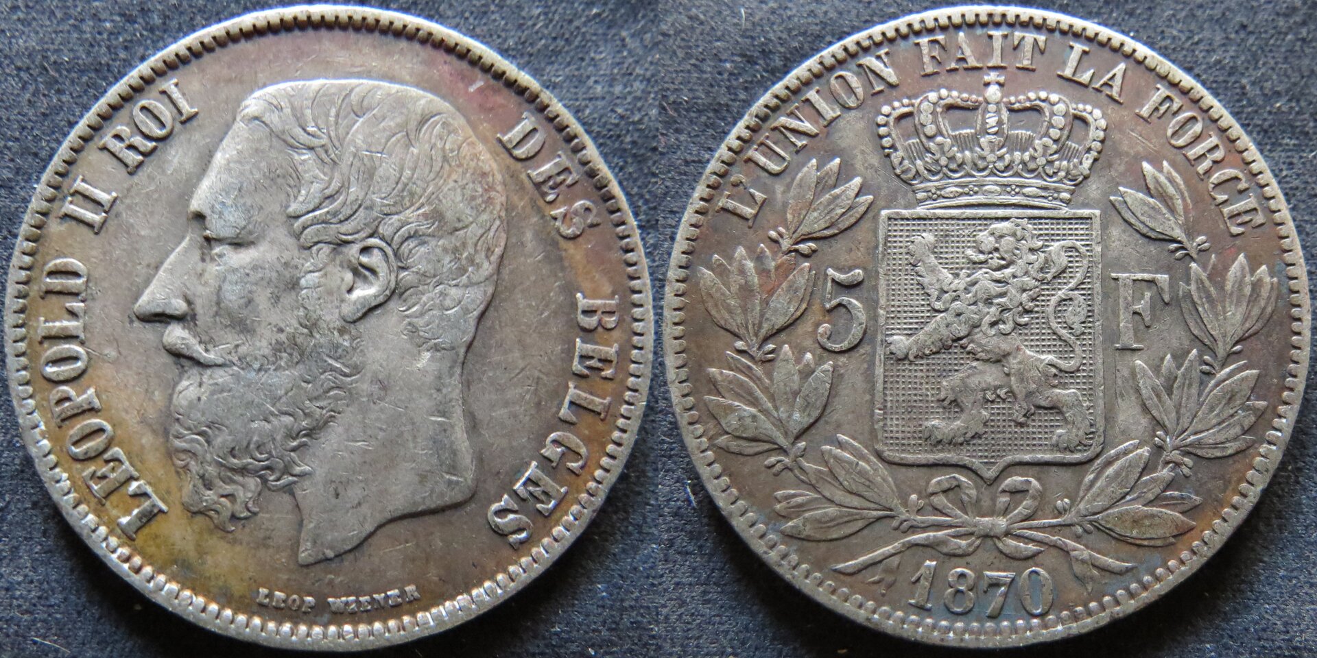 Belgium 5 Francs 1870.jpg