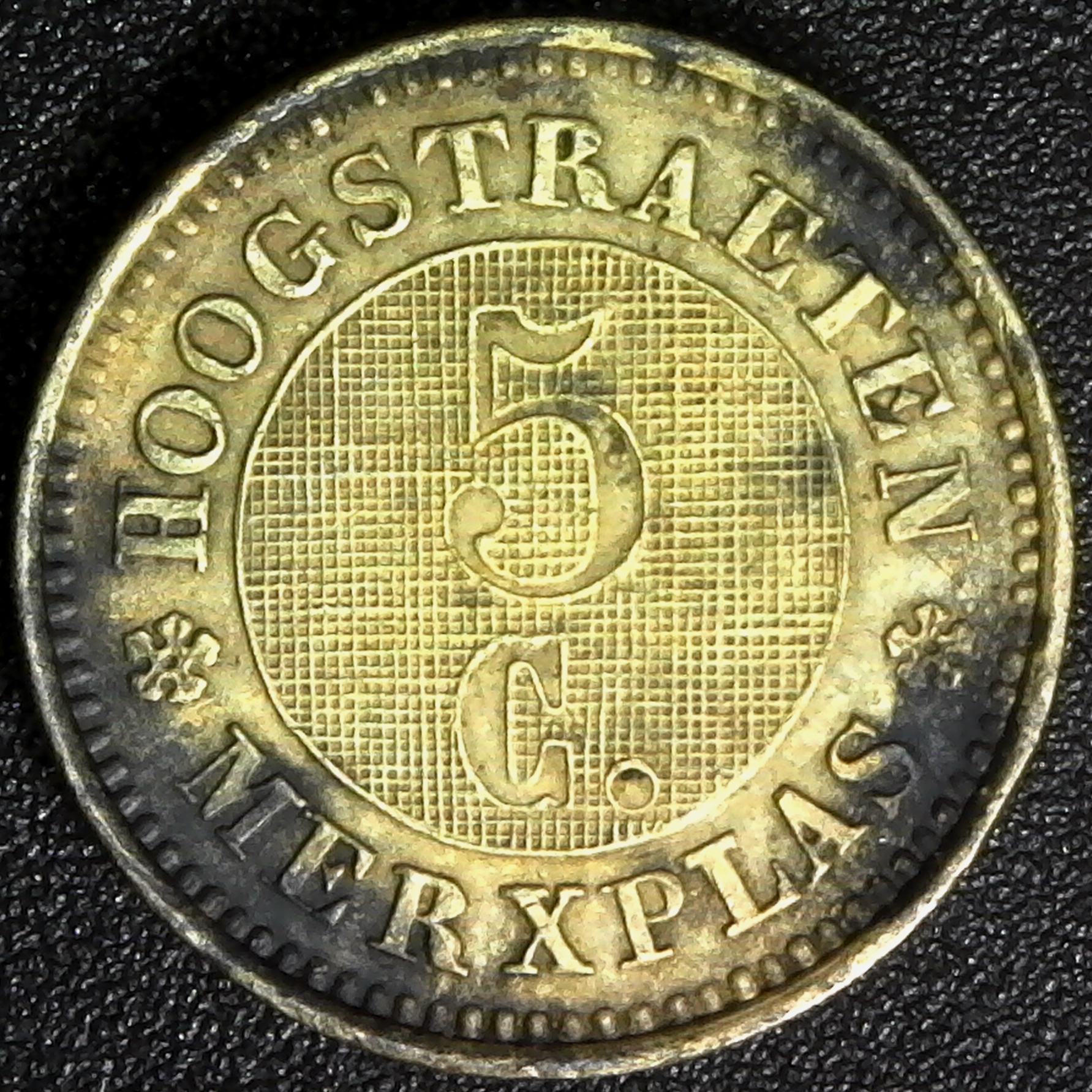Belguim Antwerp  - Hoogstraeten Merxplas Prison - 5 Centimes obv.jpg