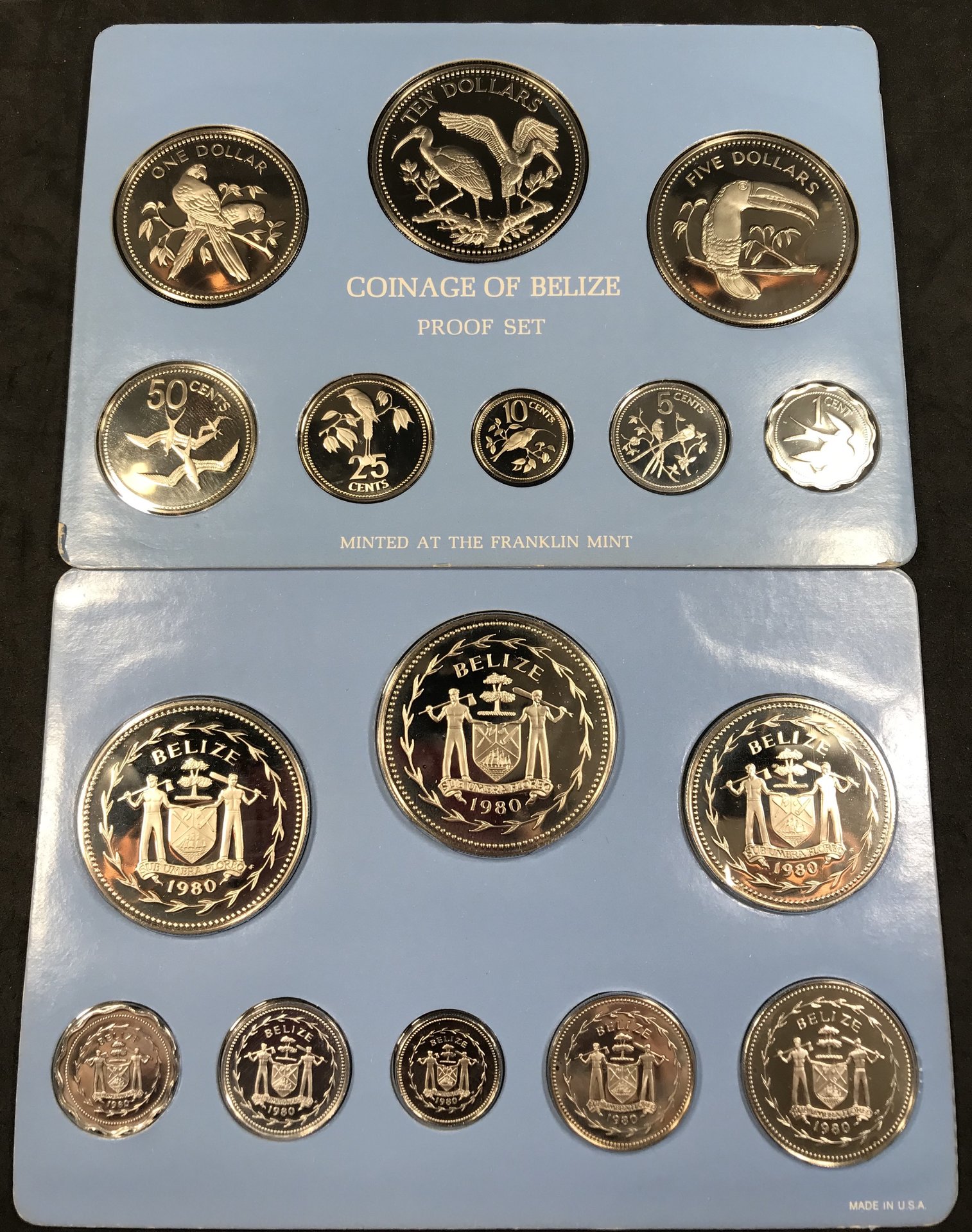 Belize - 1980 Silver Proof Sets.JPG