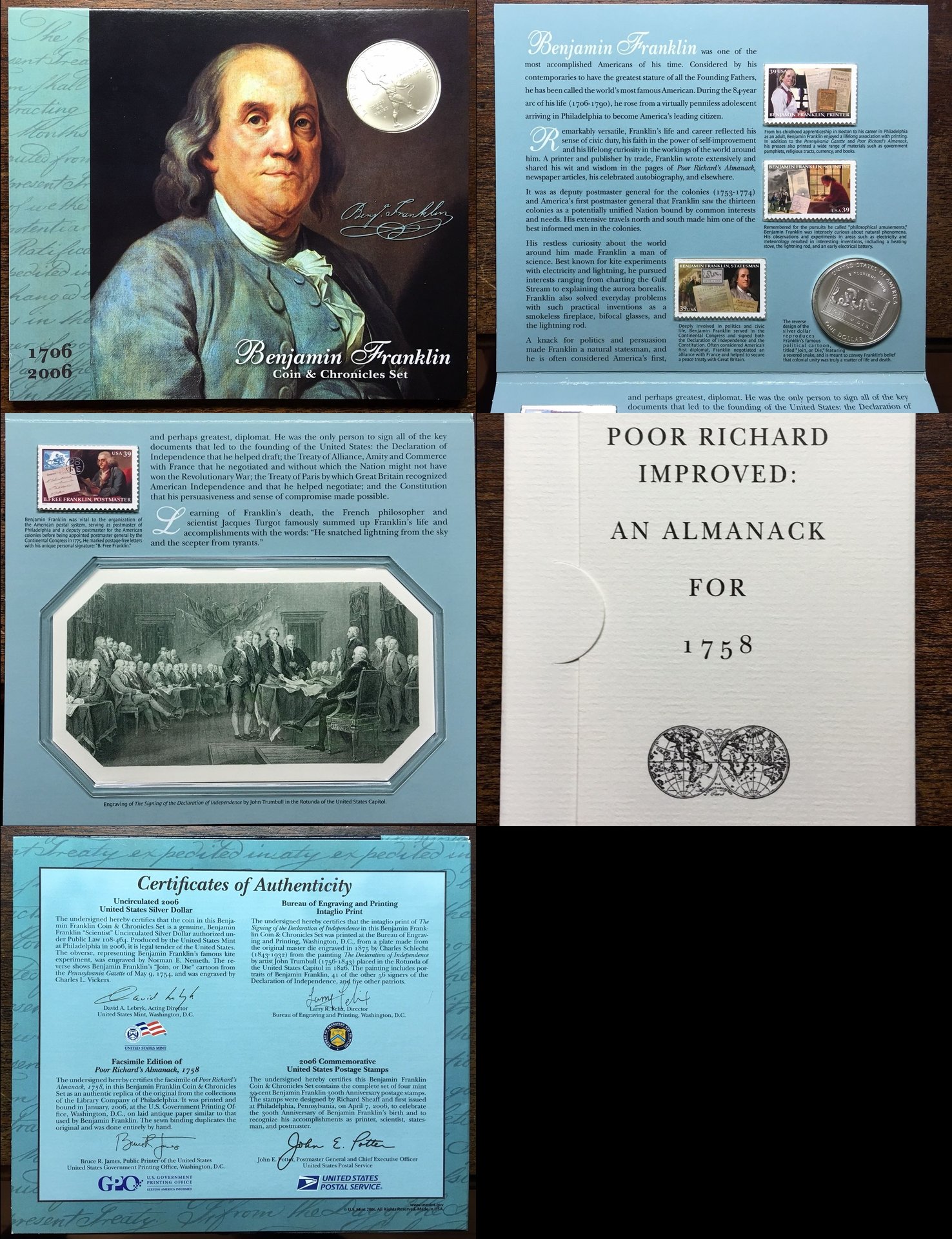 BENJAMIN FRANKLIN COINAGE & CHRONICLES SET.jpg