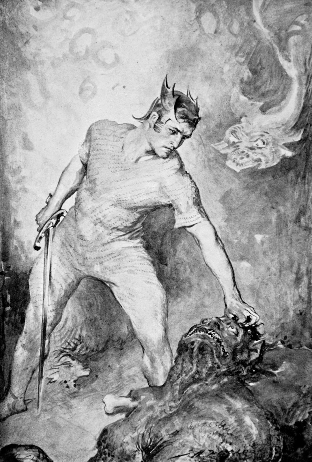 Beowulf-Grendel-head-illustration-British-Race-Legends-1910.jpg